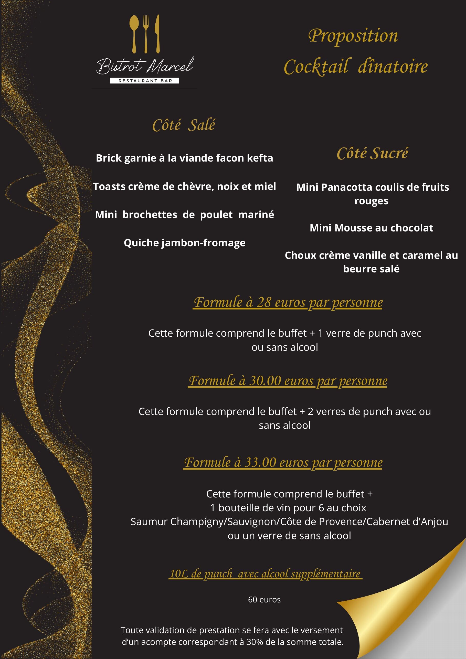 Menu groupe